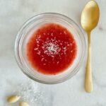 Vegan pudding strawberry